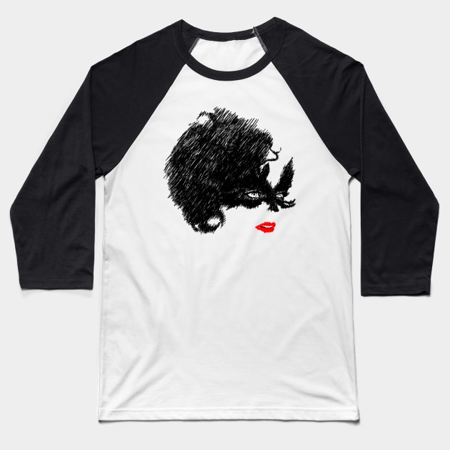 Cruella Baseball T-Shirt by Rebelllem
